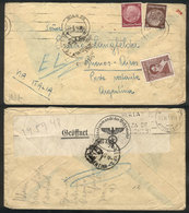 454 AUSTRIA: Mixed Postage + Censorship: Cover Sent From Wien To Poste Restante In Bueno - Autres & Non Classés