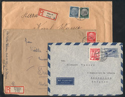 455 AUSTRIA: 3 Used Covers, 2 With German Franking (from St. Stefan Ob Stainz And Wien), - Autres & Non Classés