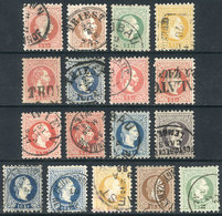 460 AUSTRIA: 17 Classic Stamps, High Catalog Value, With Some Good Cancels, General Qual - Autres & Non Classés