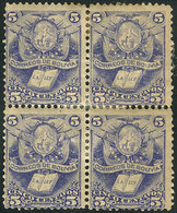 482 BOLIVIA: Sc.20, Block Of 4, Mint Original Gum, Fine Quality (with Some Separated Per - Bolivie