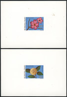 504 BURKINA FASO: Yvert 841/2, 1991 Flowers, 2 Values Of The Set, DELUXE PROOFS, Very Ni - Burkina Faso (1984-...)