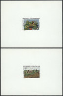 517 CENTRAL AFRICAN REPUBLIC: Yv.817/8, 1989 Bambari Harvest Festival: Animals, Fruit, A - Zentralafrik. Republik