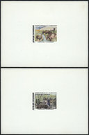 518 CENTRAL AFRICAN REPUBLIC: Yv.819/820, 1989 World Food Day: Animals, Elephants, Compl - Centrafricaine (République)