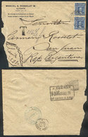 527 CHILE: Cover Sent From Quepe To Argentina In JUL/1909 Franked With 10c., And Varied - Chili