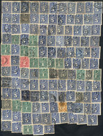 529 CHILE: Lot Of Several Dozens Old Stamps (rouletted), Surely A Careful Revision Will - Chili