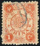 533 CHINA: Sc.16, 1894 1c. Orangish Red, Used, VF Quality, Catalog Value US$47+ - Autres & Non Classés