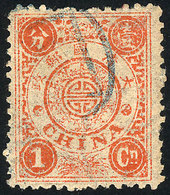 533 CHINA: Sc.16, 1894 1c. Orangish Red, Used, VF Quality, Catalog Value US$47+ - Other & Unclassified