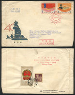544 CHINA: Sc.586/587, 1961 Mongolia, The Set Of 2 Values On A FDC Cover Sent To Argenti - Autres & Non Classés
