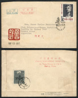 547 CHINA: Sc.605, 1962 Writer Lu Xun, (+ Another Stamp On Back) On FDC Cover To Argenti - Autres & Non Classés