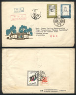 549 CHINA: Sc.610/611, 1962 Poet Du Fu, The Set Of 2 Values (+ Other Stamps On Back) On - Autres & Non Classés