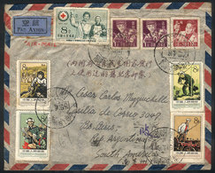 597 CHINA: Airmail Cover Sent From Shanghai To Argentina On 18/AP/1959 With Attractive M - Autres & Non Classés