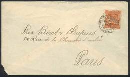 672 ECUADOR: Cover Franked By Sc.15 (10c. Orange) Sent From Guayaquil To Paris On 9/DE/1 - Equateur