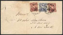 676 ECUADOR: Cover Franked With 20c. (Sc.16) + 2c. X2 (Sc.13),sent From Guayaquil To New - Equateur