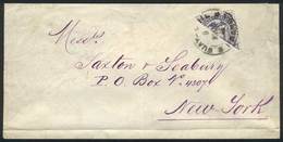 677 ECUADOR: Cover Franked With BISECT 20c. (Sc.16), Sent From Guayaquil To New York On - Equateur