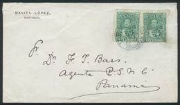 689 ECUADOR: Cover Franked With 10c. Pair (Sc.26), Sent From Guayaquil To Panamá On 20/A - Equateur