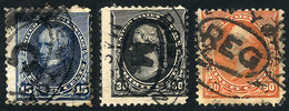 721 UNITED STATES: Sc.227/229, Fine Quality (Sc.229 With Tiny Thin On Back), Catalog Val - Autres & Non Classés