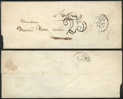 744 FRANCE: Folded Cover Sent From Rouen To Totes On 12/AU/1851, VF Quality! - Sonstige & Ohne Zuordnung