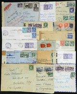 749 FRANCE: 12 Covers Or Cards + 1 Cover Front Sent To Argentina Between 1939 And 1945, - Autres & Non Classés