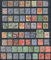786 GREAT BRITAIN: PERFINS: Lot With Several Dozen Stamps With Commercial Perfins, Very - Service