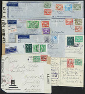 804 NETHERLANDS: 9 Covers Or Cards Sent To Argentina Between 1939 And 1945, ALL CENSORED - Sonstige & Ohne Zuordnung