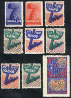 824 HUNGARY: 9 Old Cinderellas, Very Thematic, Colorful And Interesting Group! - Autres & Non Classés