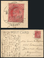 828 BRITISH INDIA: Postcard Sent From Darjeeling To Argentina On 25/FE/1912, Unusual Des - Sonstige & Ohne Zuordnung