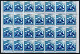 832 IRAN: FIGHT AGAINST TUBERCULOSIS: 1966 Issue, Large Block Of 28 Cinderellas, MNH, Ex - Iran