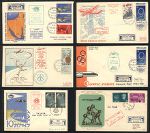 845 ISRAEL: FIRST FLIGHTS & SPECIAL FLIGHTS: 32 Covers Used Between Circa 1956 And 1962, - Autres & Non Classés