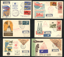 846 ISRAEL: FIRST FLIGHTS & SPECIAL FLIGHTS: 31 Covers Used Between Circa 1956 And 1963, - Autres & Non Classés