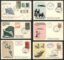 849 ISRAEL: 13 Covers Mailed By SHIP Between 1957 And 1962, All Bearing Special Postmark - Other & Unclassified