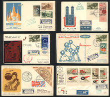 851 ISRAEL: FIRST FLIGHTS & SPECIAL FLIGHTS: 32 Covers Used Between Circa 1957 And 1964, - Autres & Non Classés