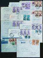 879 ITALY: 10 Airmail Covers Sent To Argentina Between 1947 And 1956 With Very Handsome - Ohne Zuordnung