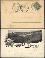 929 LUXEMBOURG: Postcard (Gruss Aus Dasburg) Franked With 5c. And Sent From HOSINGEN To - Other & Unclassified