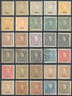 952 MACAU: Sc.75/103, 1898/1903 Cmpl. Set Of 29 Values, Mint Or Used (including Of Most - Autres & Non Classés