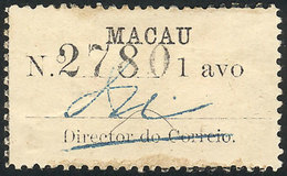 965 MACAU: Sc.162, 1911 1a. Printed On Vertically Laid Paper, Mint Part Original Gum, VF - Other & Unclassified