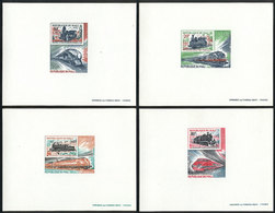 1011 MALI: Yv.403/406, 1980 Trains And Engines, Complete Set Of 4 Values, IMPERFORATE DEL - Mali (1959-...)