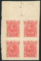 1058 MEXICO: Sc.503, Block Of 4 WITHOUT Vertical Perforation, Interesting! - Mexique