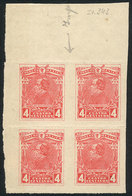 1058 MEXICO: Sc.503, Block Of 4 WITHOUT Vertical Perforation, Interesting! - Mexiko