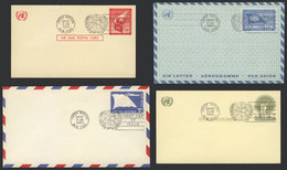 1073 UNITED NATIONS: 15 Varied Postal Stationeries With First Day Postmarks, Excellent Qu - UNO