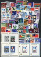 1080 UNITED NATIONS: Lot Of Complete Sets And Souvenir Sheets, Unmounted And Of Excellent - UNO