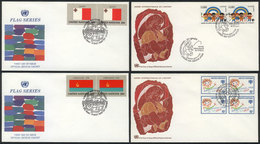 1082 UNITED NATIONS: 45 Very Thematic First Day Covers, Of The 3 Offices, Excellent Quali - UNO