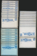 1089 NICARAGUA: 70 Old Postal Stationeries (cards), 7 Different Formats (10 Examples Of E - Nicaragua