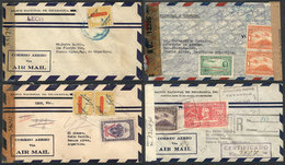 1091 NICARAGUA: 16 Covers Sent To Argentina Between 1942 And 1944, All With Censor Marks, - Nicaragua