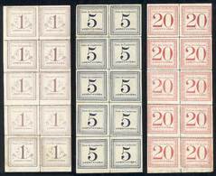 1136 PERU: Sc.Q1 + Q3 + Q5, 1897, 1c. Light Lilac, 5c. Dark Blue And 20c. Rose Red, COMPL - Pérou