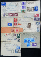 1156 ROMANIA: 12 Covers Sent To Argentina With Very Thematic And Handsome Postages, Some - Sonstige & Ohne Zuordnung