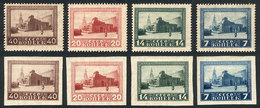 1159 RUSSIA: Sc.294/301, 1925 Lenin, Cmpl. Set Of 8 Values Perforated And Imperforate, Ve - Other & Unclassified