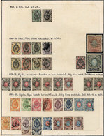 1170 RUSSIA: Old Collection On Pages, Mostly With Used Stamps, Some Mint (can Be Without - Other & Unclassified