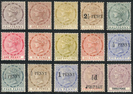 1209 TOBAGO: Lot Of Stamps Issued Between 1880 And 1896 (including Sc.8, 9 And 12 With CC - Trinité & Tobago (...-1961)