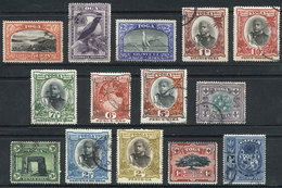 1212 TONGA: Sc.38/52 (without 39, Issued In 1934), Set Of 14 Used Values, Very Fine Quali - Tonga (...-1970)