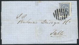 1265 URUGUAY: Folded Cover Franked By Sc.30 (type 78A) With Barred N°3 Cancel, Sent From - Uruguay